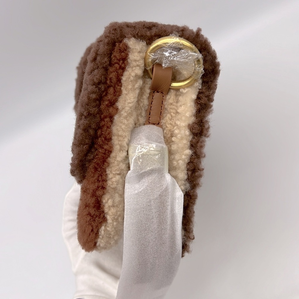 Brandon Blackwood Nia Bag in Multi Brown Shearling - Picture 5 of 16